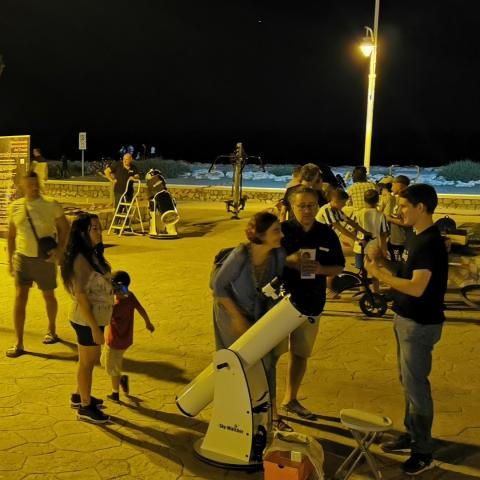 Observación astronómica en Málaga