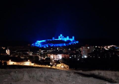 Castillo de Molina de Aragón iluminado